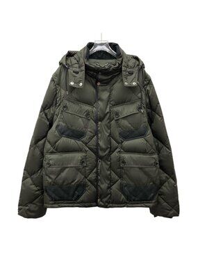 Louis Vuitton Dark Green Diamond-Quilted Hooded Cotton Jacket